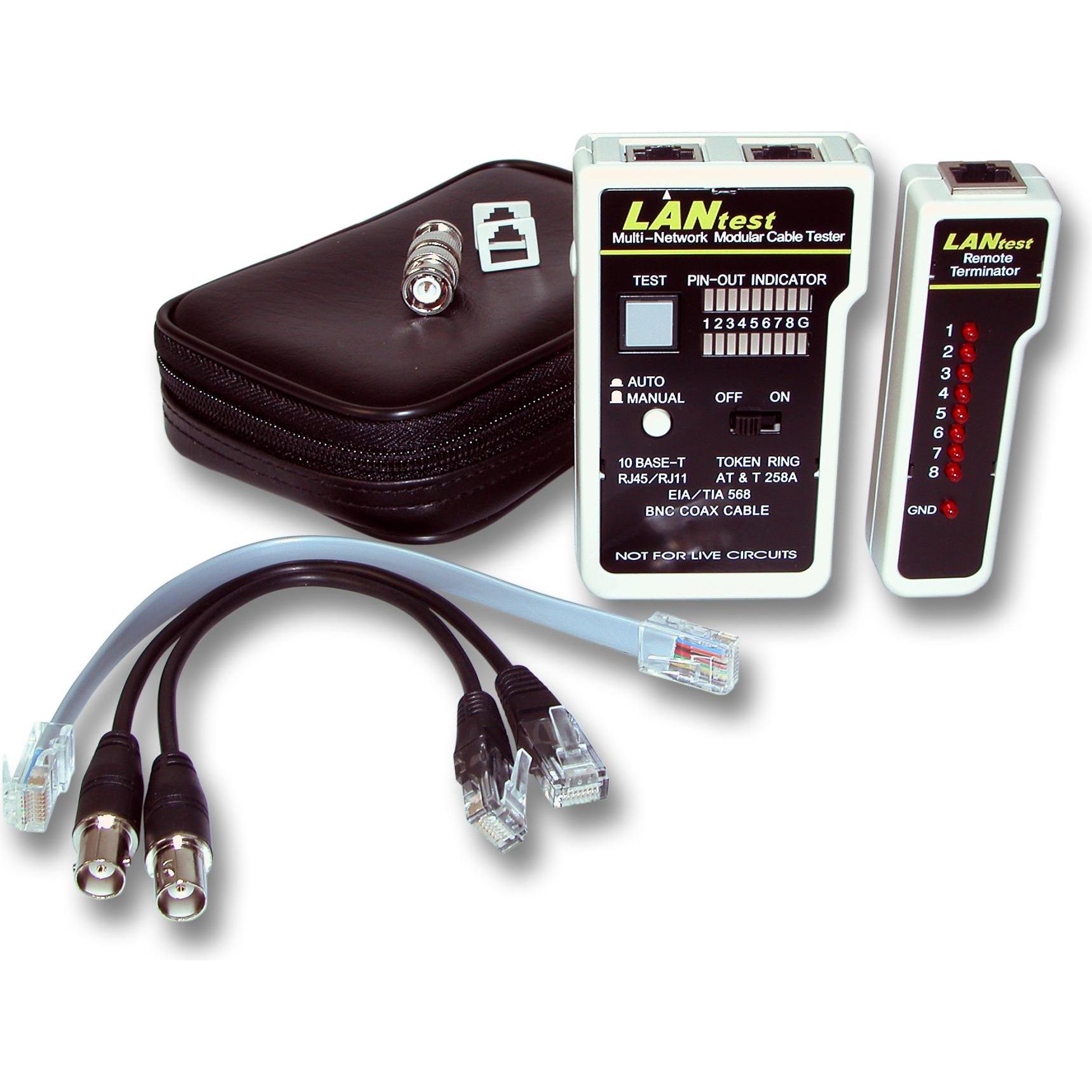 EFB Elektronik, Multimetro, 39936.1 Tester per cavi a coppie intrecciate Nero Tester per cavi di rete