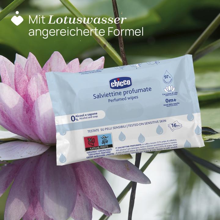 Actual product image Chicco Pocket wipes, 16 pcs. - 0m+ (16 Piece)