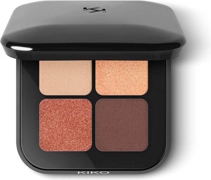 Immagine prodotto KIKO Milano Palette di ombretti Bright Quartet con quattro ombretti cotti per uso asciutto e bagnato Borgogna (03 Burgundy Variations)