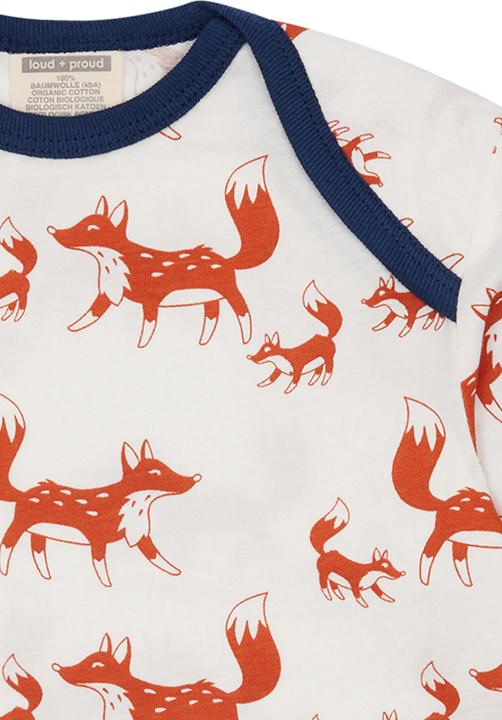 Immagine prodotto loud + proud Camicia Stampa Volpe Terracotta (62)