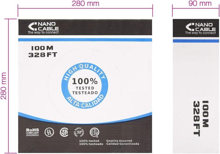 Actual product image Nanocable 10.20.0502-EXT-BK (CAT6, 100 m)