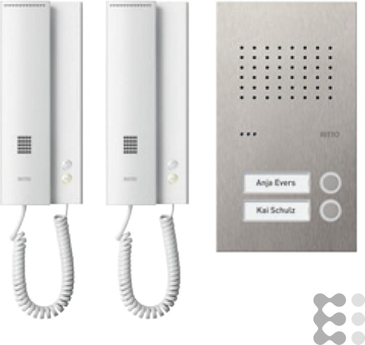 Produktbild Schneider Electric AceropurAudioSetWEedelstahl/weiss (Kabelgebunden)