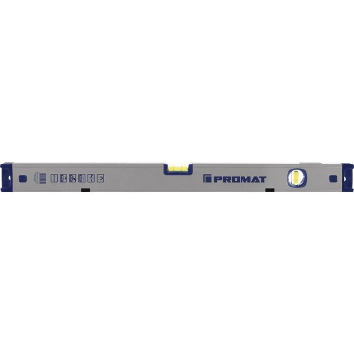 Nordwest, Wasserwaage, Handel AG Alu-Wasserwaage 60cm mit Magnet Spiegelliebelle, max. +/-0,5 mm/m PROMAT (60 cm)