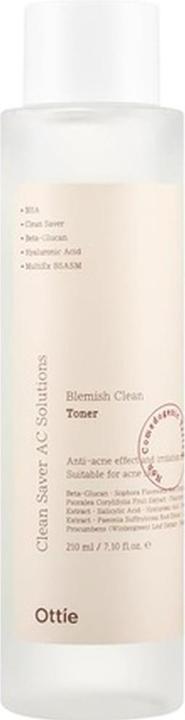 Actual product image Ottie Blemish Clean Toner 210ml (Facial soap, 210 ml)