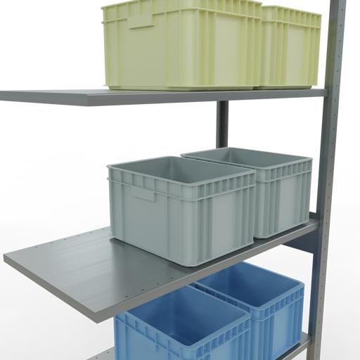 Image du produit Schulte Lagertechnik Système d'assemblage de rayonnages MULTIplus85 avec traverses de longueur