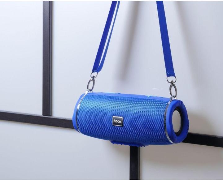 Produktbild Hoco - Wireless Speaker Sports (HC12) - Bluetooth 5.0, Shoulder Strap, 10W - Blue (2 h, Netzbetrieb)