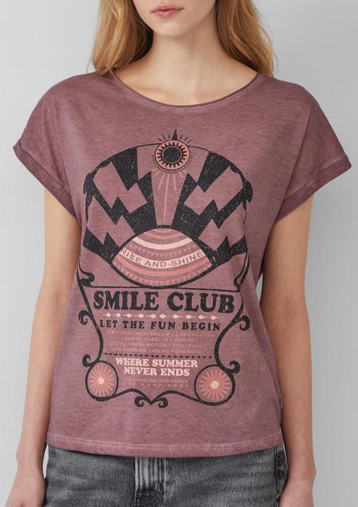 Produktbild S.Oliver T-Shirt Gewaschenes T-Shirt mit Frontprint (M)