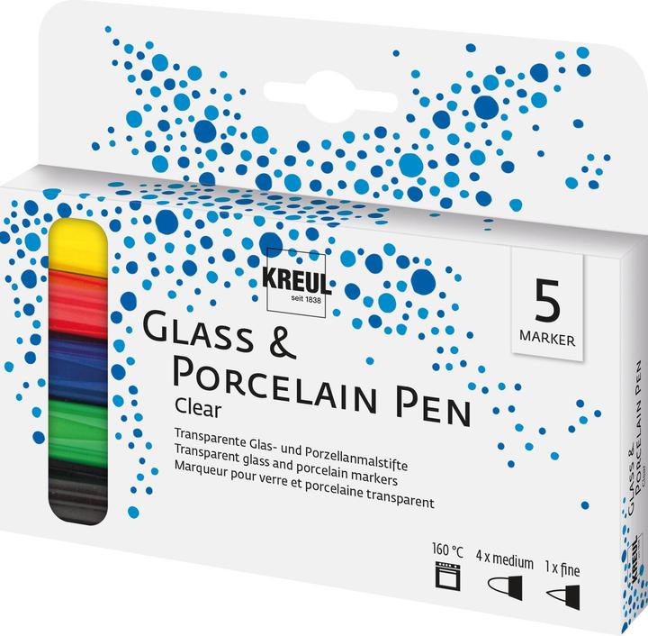 Immagine prodotto Kreul glass color pen, set da 5 (5x)