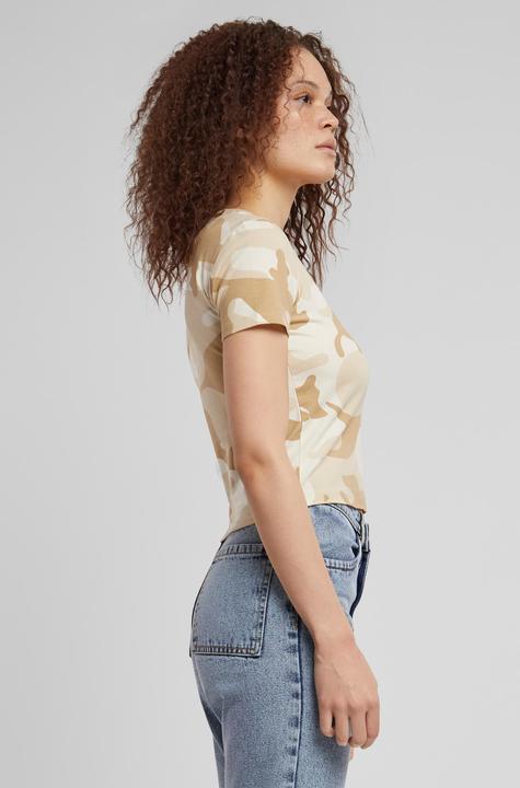 Actual product image Urban Classics Ladies Cropped Camo Tee - 137885 (4XL)