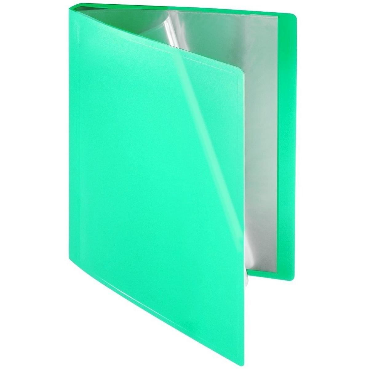 Foldersys, Mappe, Sichtbuch flexibel A4 10 Hüllen PP grün transparent (A4, 1 x)