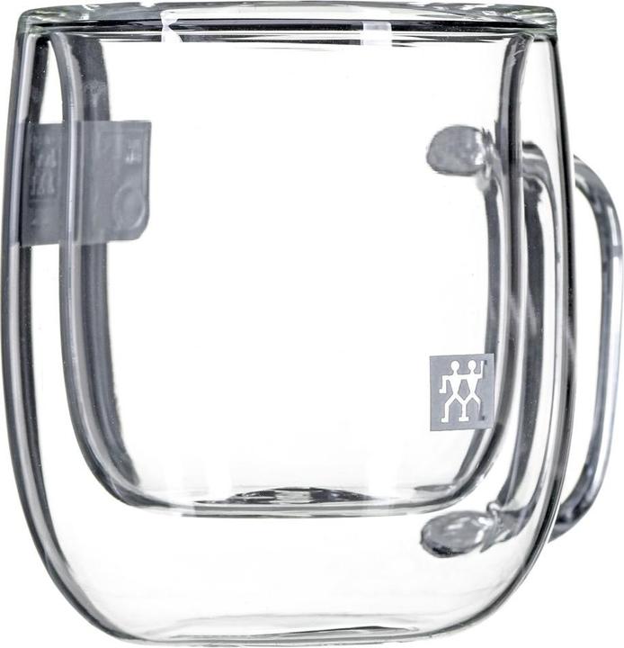 Actual product image Zwilling Sorrento Plus espresso glasses double-walled with handle set of 2 (80 ml, 2 x)