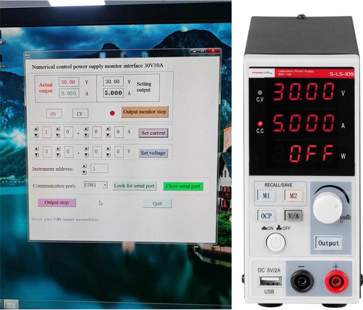 Produktbild Stamos Labornetzgerät Labornetzteil regelbares Netzteil Labor 30 V 0 - 5 A 150 W