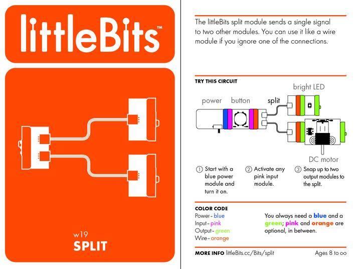 Produktbild Littlebits split,, Multicolour, 95.2 mm, 190.5 mm, 12.7 mm, 10 g