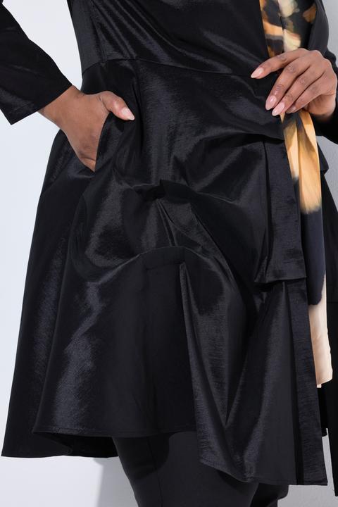 Immagine prodotto Ulla Popken Giacca lunga con baschina, collo con risvolti e maniche lunghe (50)