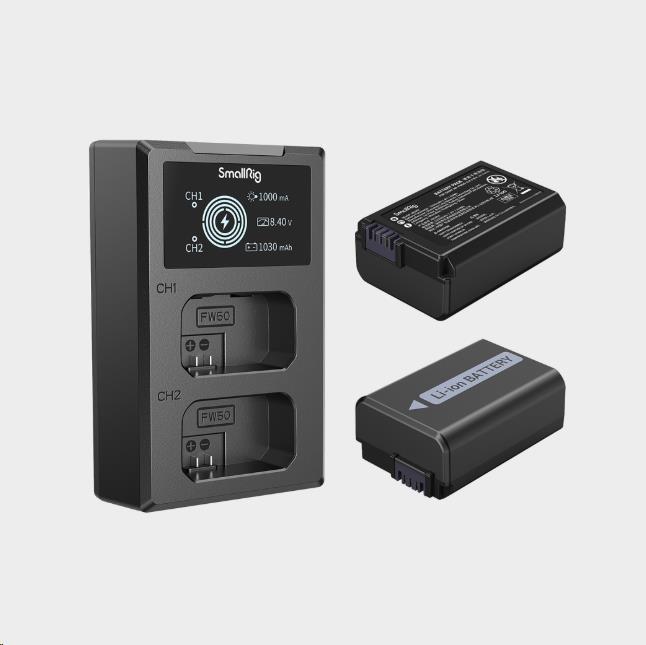 Immagine prodotto SmallRig Kit NP-FW50 3818 (Caricabatterie per fotocamere, Batteria della fotocamera)