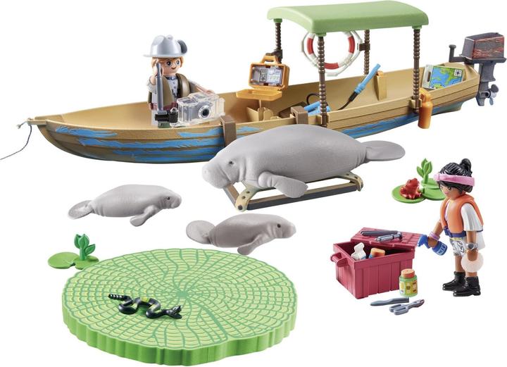 Actual product image Playmobil Boat trip to the manatees (71010, Playmobil Wiltopia)