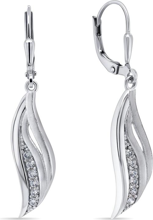 Produktbild Brilio Silver - Fancy silver earrings with zircons EA274W (Silber)