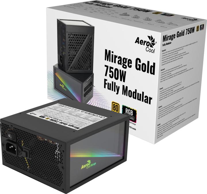 Actual product image AeroCool MIRAGEGOLD750M (750 W)