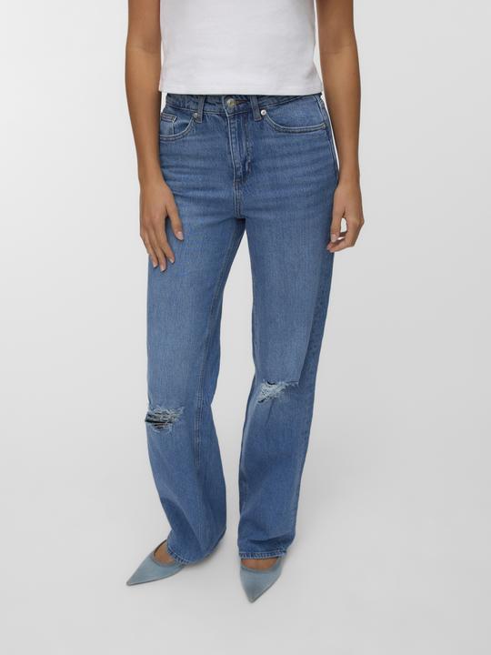 Actual product image Vero Moda VMTESSA Hohe Taille Weiter Beinschnitt Jeans Weit geschnitten (W25/L32)