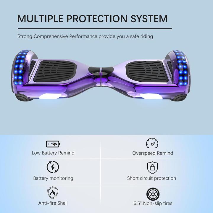 Produktbild RCB Hoverboard mit LED (12 km/h)
