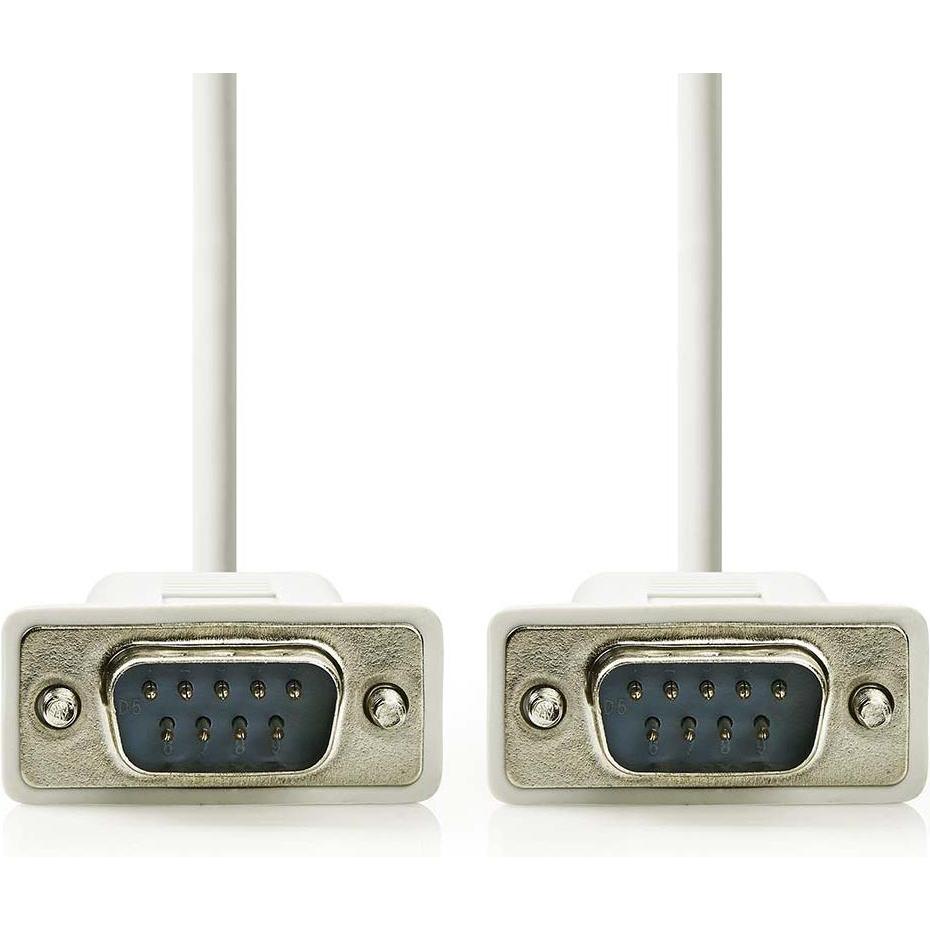 Thumbnail - Nedis Serielles Kabel D-SUB 9-Pin Stecker D-SUB 9-Pin Stecker Vernickelt 2.00 m Rund PVC (2 m), Schnittstellenkabel