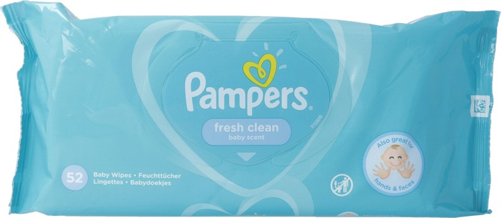 Actual product image Pampers fresh clean (52 Piece)