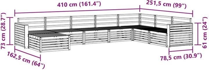 Produktbild vidaXL Outdoor-Sofa