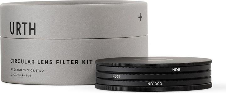 Urth 72mm ND8, ND64, ND1000 Lens Filter Kit (Plus+) (72 mm, ND- / Graufilter, 72 mm)