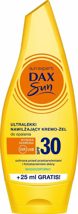 Actual product image DAX Sun Spf30 Ultralight Moisturising Cream-Gel 175Ml (Suntan cream, SPF 30, 175 ml)