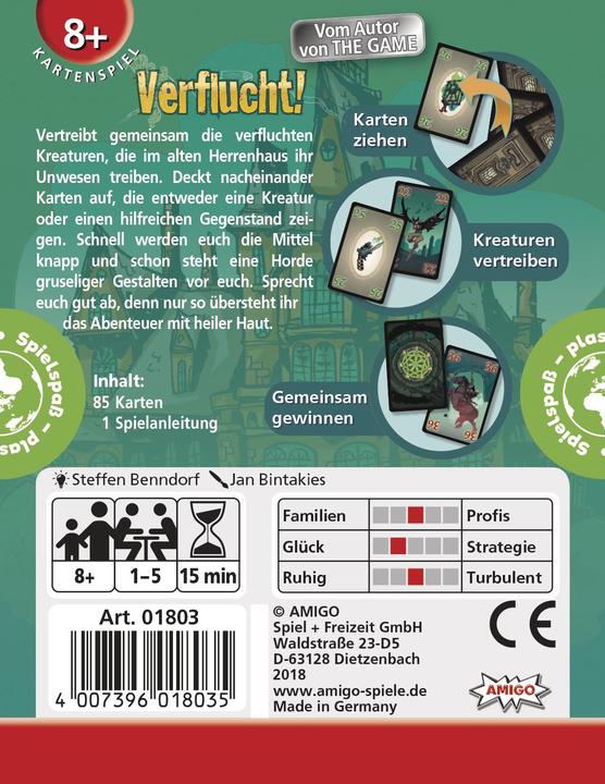 Produktbild Amigo Verflucht! (Deutsch, 1 - 5 Spieler)