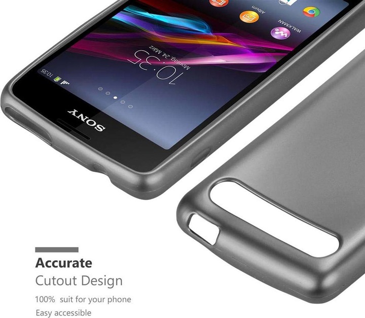 Produktbild Cadorabo TPU Matt Metallic Cover (Sony Xperia E1)