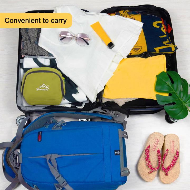 Actual product image Intirilife Foldable Backpack in Lime (36 l)