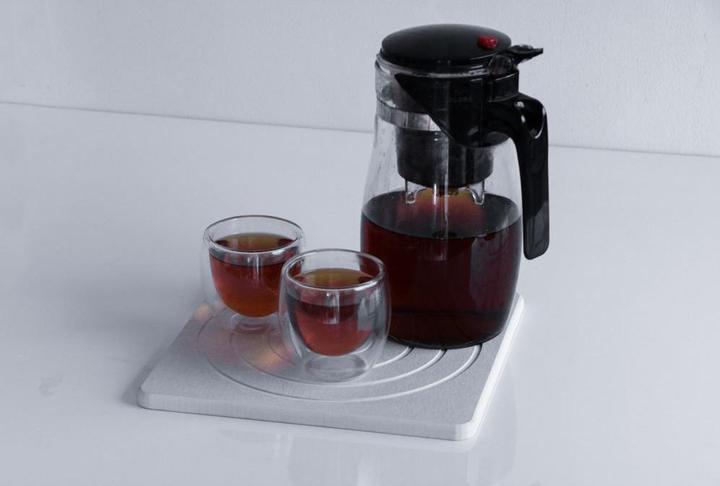 Actual product image Moonstone Skalta Coaster white (1x, Pan coaster)
