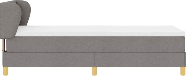 Actual product image VidaXL Box spring bed with mattress fabric taupe (80 x 200 cm)