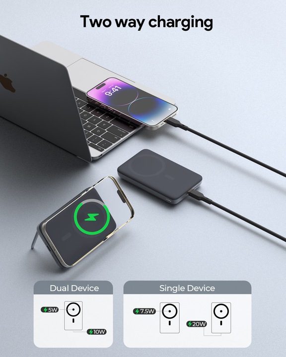 Actual product image Aukey MagFusion (6700 mAh, 20 W)