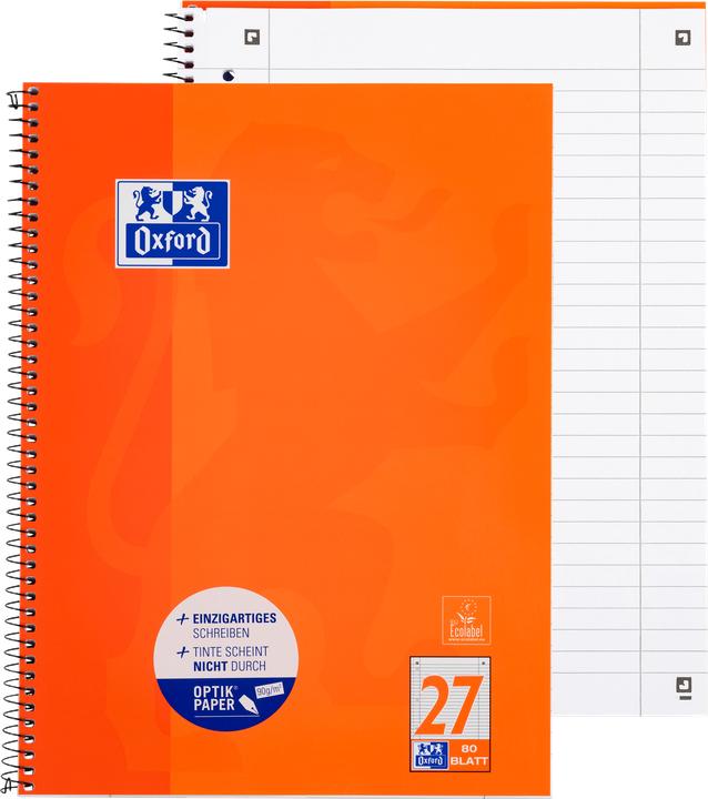 Produktbild Oxford Collegeblock (A4+, Liniert, Weicher Einband)