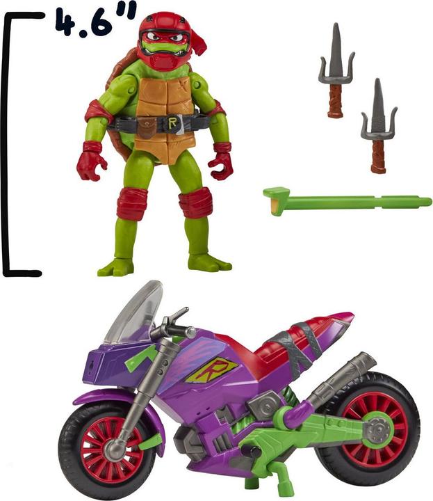 Immagine prodotto Playmates Tales of Teenage Mutant Ninja Turtles: Ciclo del Drago Viola con Raffaello