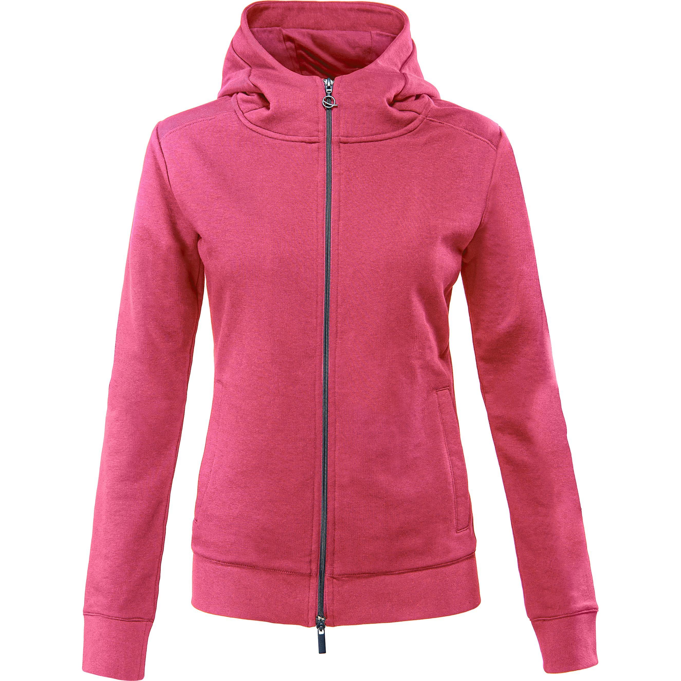 Eqode, Damen, Pullover, reitsweatshirt mit kapuze full zip damen debra, Pink, (XS)