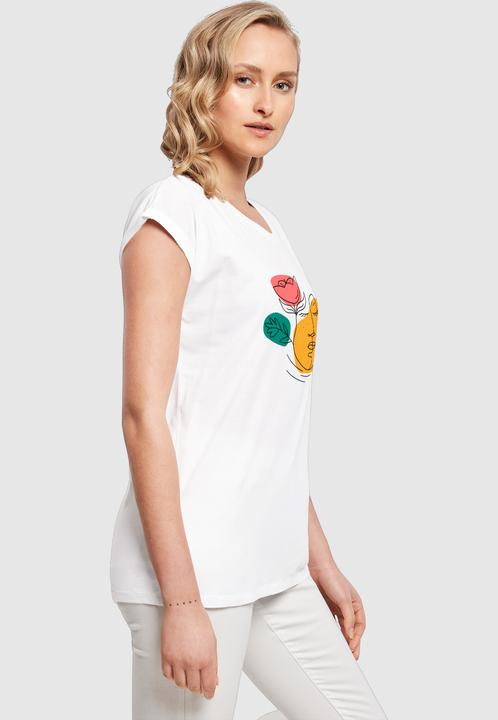 Produktbild Merchcode Ladies Woman And Flower Tee - 192519 (S)