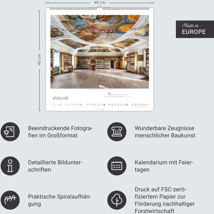 Actual product image Welt der Bibliotheken Kalender 2026 (Special)