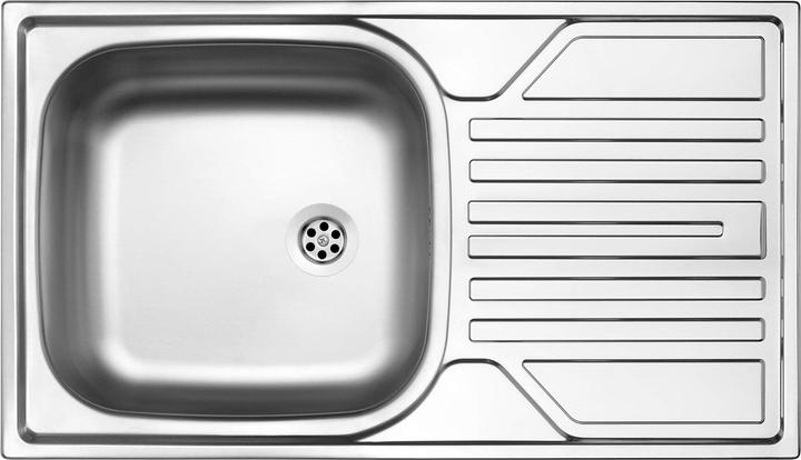 Image du produit No Name Evier 1 bac en acier avec égouttoir - 2 évacuations (Évier encastré avec égouttoir)