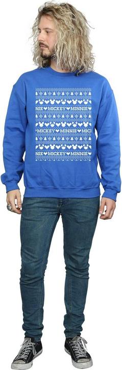 Immagine prodotto Disney Mickey And Minnie Christmas Fair Isle Felpa Uomo (L)