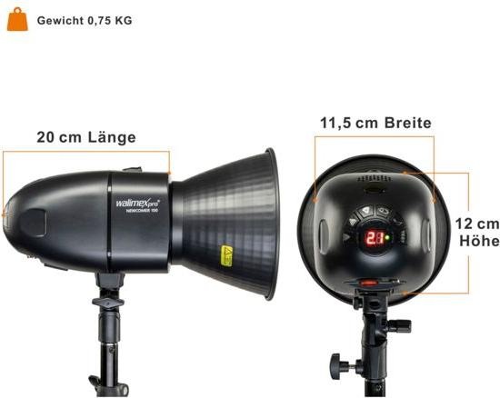 Actual product image Walimex pro Newcomer 100 Studio Flash II (100 W, Flash head)