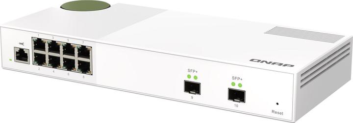 Produktbild QNAP QSW-M2108-2S, 8 port, 2 port SFP+, web managed switch (8 Ports)