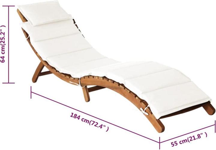 Immagine prodotto vidaXL Sonnenliege (184 cm)