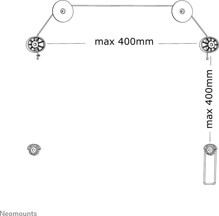 Actual product image Neomounts Plasma W800 (Wall, 55", 20 kg)