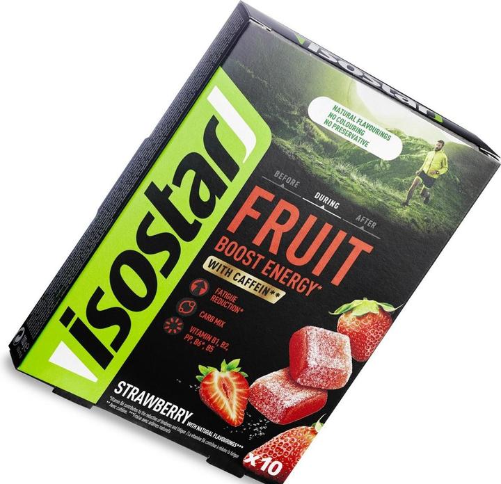 Produktbild Isostar Fruit Boost (Erdbeer, 10 Stk., 100 g)