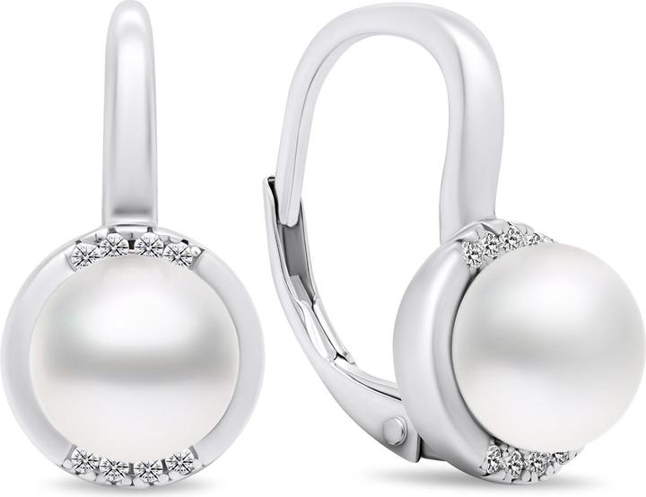 Immagine prodotto Brilio Argento - Eleganti orecchini in argento con perle e zirconi EA384W
