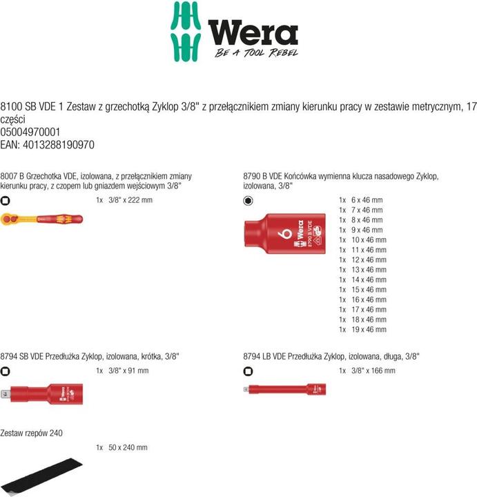 Actual product image Wera 8100 Sb Vde 1