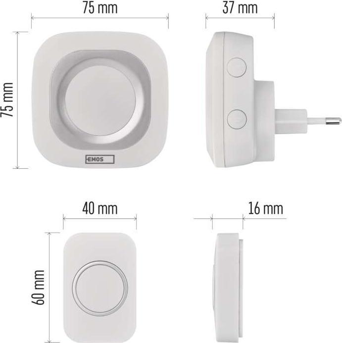 Image du produit Emos P5733W (Radio 433 MHz)